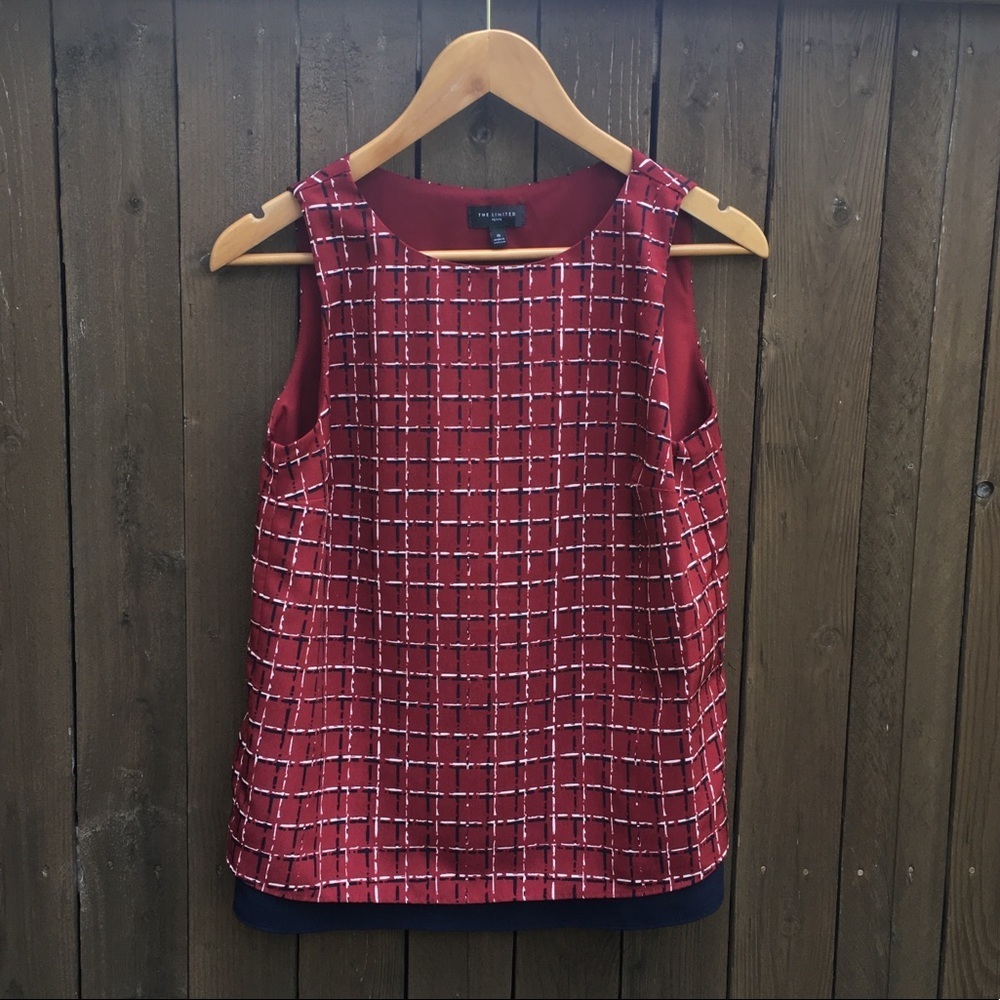 The Limited | Sz Small Printed Sleeveless Blouse